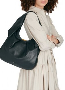 DEMELLIER Milan bag – black pleated leather shoulder bags