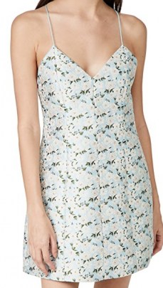 alice + olivia Tayla Structured Mini Dress – floral skinny strap dresses - flipped
