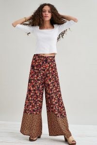 Kachel Lucy Wide-Leg Trousers – retro floral pants