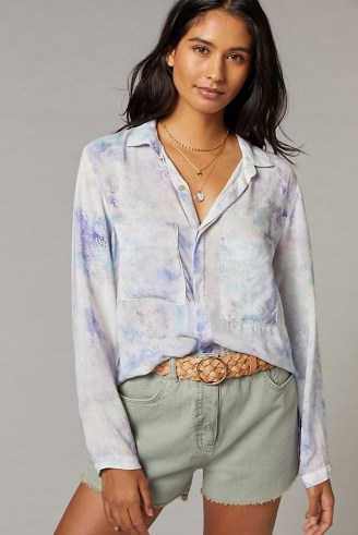 Cloth & Stone Bess Tie-Dye Buttondown / long sleeve shirts - flipped