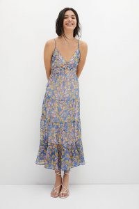 Verb by Pallavi Singhee Vineyard Tiered Maxi Dress – strappy pastel hue floral dresses