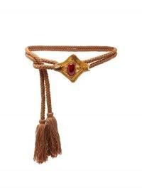 SONIA PETROFF Manta tasselled-rope belt / braided ancient style belts