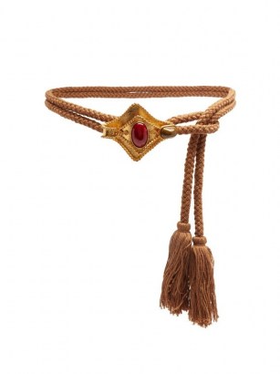 SONIA PETROFF Manta tasselled-rope belt / braided ancient style belts - flipped