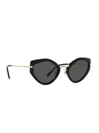 Miu Miu Eyewear Artiste geometric-frame sunglasses | black tinted sunnies