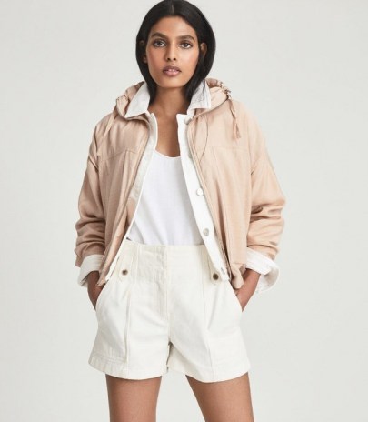 REISS TOMY LIGHTWEIGHT BOMBER JACKET PINK ~ luxe casual jackets