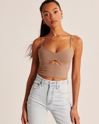 soft Abercrombie & Fitch Seamless Cutout Cami - flipped