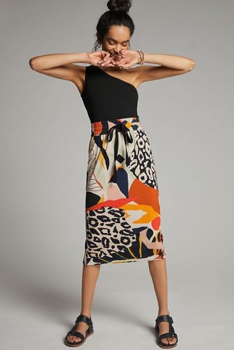 Conditions Apply Gerri Midi Skirt | bold mixed print summer skirts
