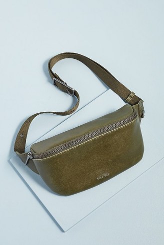 MATT & NAT Vegan Faux-Leather Belt Bag ~ chic green bum bags - flipped