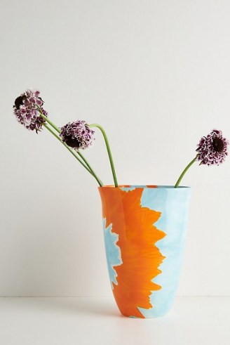 Elnaz Nourizadeh Soul of Colours Vase ~ vibrant hand paintd vases - flipped