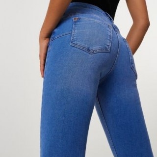 River Island Blue Molly bum sculpt jeans | stretch denim skinnies