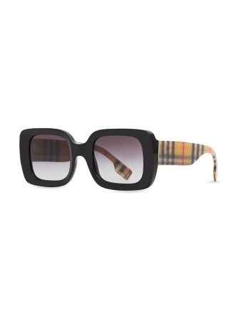 Burberry Eyewear square-frame Vintage Check-detail sunglasses | thick framed retro sunnies