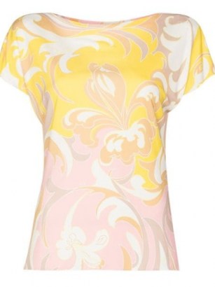 Emilio Pucci Tropicana print short-sleeve T-shirt – floral tee – vintage prints