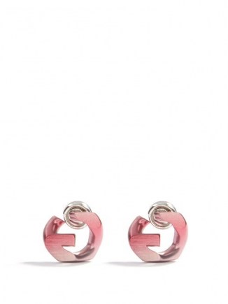 GIVENCHY Pink G-chain earrings - flipped