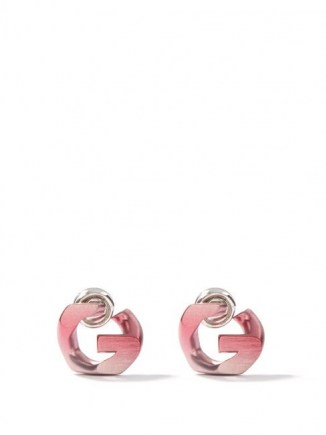 GIVENCHY Pink G-chain earrings