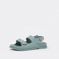 RIVER ISLAND Green two strap jelly sandals