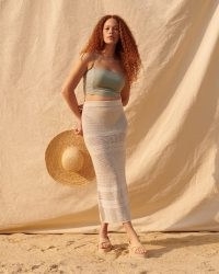 Abercrombie & Fitch Crochet Beach Midi Skirt Coverup