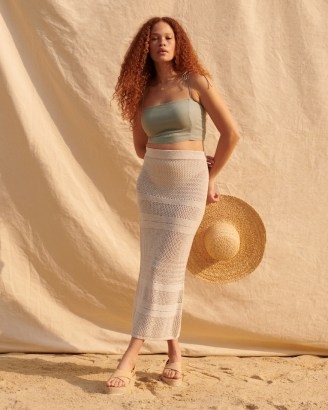 Abercrombie & Fitch Crochet Beach Midi Skirt Coverup - flipped