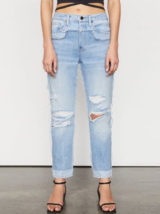 FRAME Layered Look Jean Coast Combo | high rise super stretch denim jeans