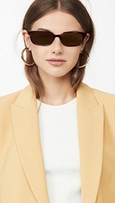 Linda Farrow Luxe x Attico Gigi Sunglasses T-Shell/Gold/Brown - flipped