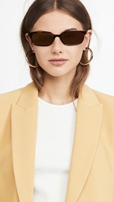 Linda Farrow Luxe x Attico Gigi Sunglasses T-Shell/Gold/Brown