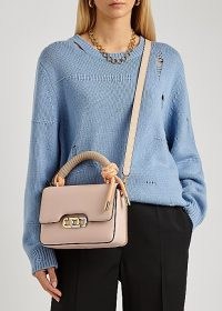 MARC JACOBS (THE) The J Link light pink leather top handle bag – luxe flap bags