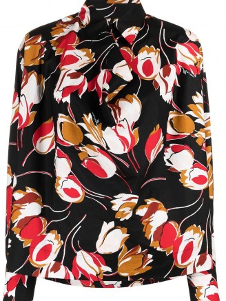Marni tulip print long-sleeve blouse / floral blouses - flipped