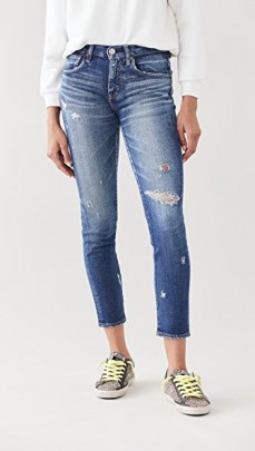MOUSSY VINTAGE MV Gleedsville Skinny Jeans | distressed crop leg skinnies