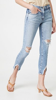 MOUSSY VINTAGE MV Ithan Skinny Jeans | ripped and faded denim skinnies - flipped