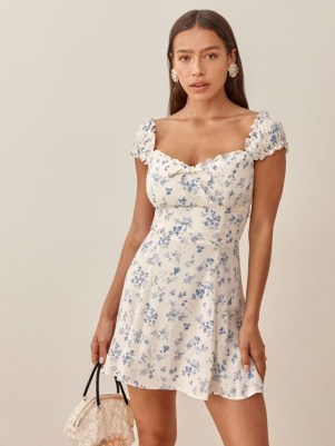 REFORMATION Pacey Dress in Lula / floral fitted bodice mini dresses