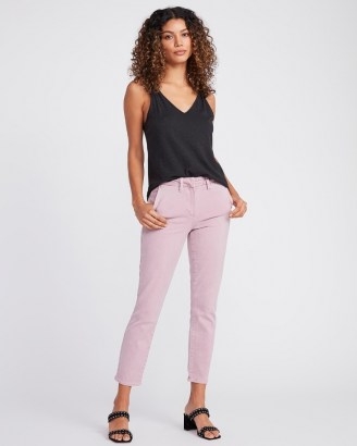 PAIGE Romy Trouser Vintage Mellow Mauve ~ casual lilac trousers