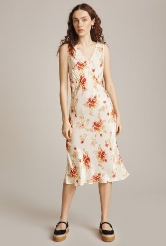 GHOST SUMMER DRESS Cream Roses / vintage style slip dresses