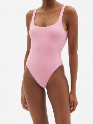 MATTEAU The Nineties pink scoop-back swimsuit / classic swimsuits - flipped
