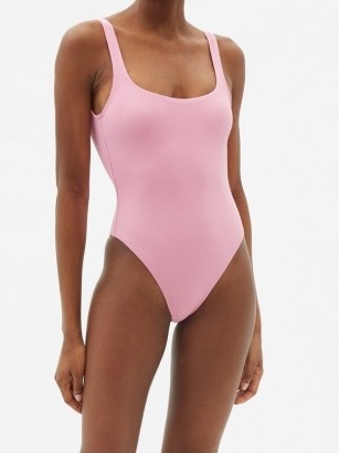 MATTEAU The Nineties pink scoop-back swimsuit / classic swimsuits