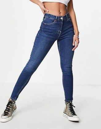 Topshop Jamie jean in rich denim | high rise skinny jeans