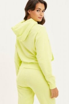 FRANKIES BIKINIS Aiden Sweatshirt Lemonade ~ women’s hooded pullover sweatshirts - flipped