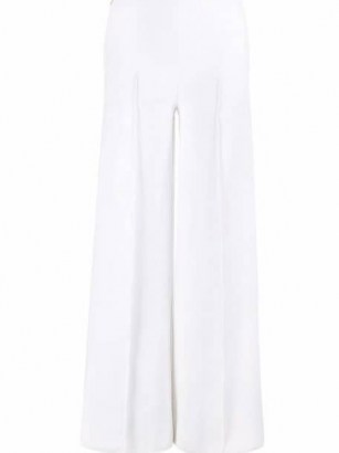 AZ FACTORY SuperTech-SuperChic wide-leg trousers | women’s chic white seamed trouser - flipped