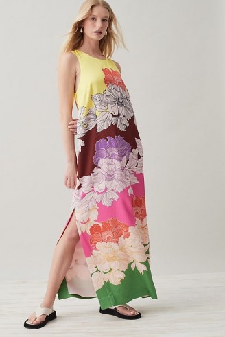 Maeve Floral Maxi Dress / sleeveless split hem dresses - flipped