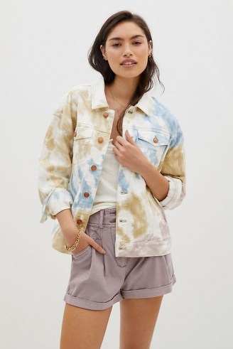 Pilcro Tie-Dye Denim Jacket | womens casual jackets | perfect summer weekend style | women’s stylish outerwear - flipped