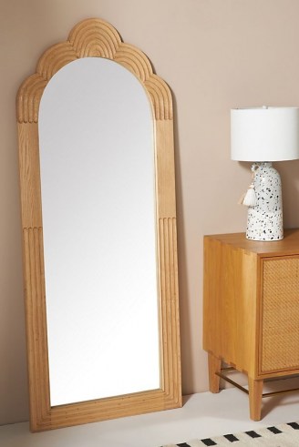 ANTHROPOLOGIE Skye Mirror ~ handcarved oak wood framed mirrors ~ home accessories