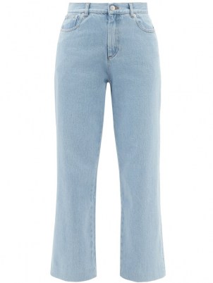 A.P.C. New Sailor high-rise cropped straight-leg jeans in light blue | womens denim fashion | high waist | crop hem