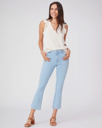 PAIGE Colette Crop Flare – Bossanova | womens denim cropped flares | women’s flared jeans
