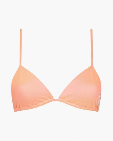 les girls les boys colour change triangle bikini top pink ~ strappy halterneck bikinis