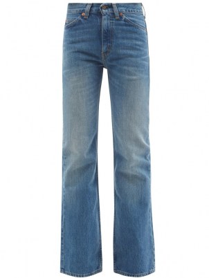 VALENTINO X Levi’s 517 upcycled bootcut jeans | womens indigo-blue denim | womens casual fashion