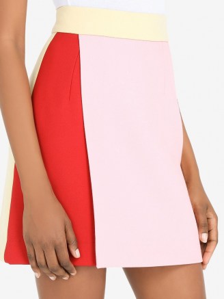 Dolce & Gabbana colour-block high-waisted skirt ~ Italian made mini skirts - flipped