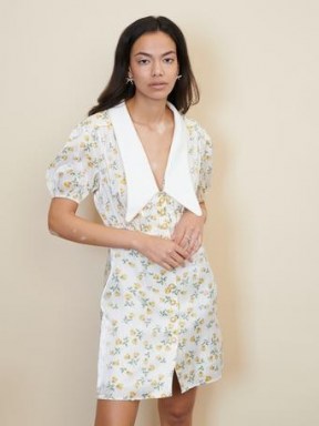 sister jane Game Floral Mini Dress / oversized collar dresses