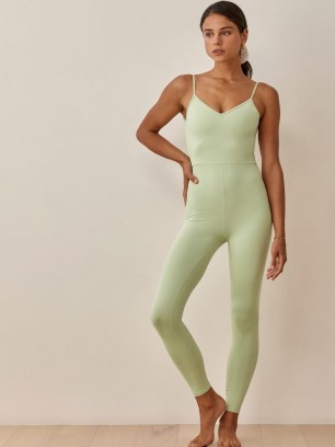 REFORMATION Emmy Ecostretch Jumpsuit / womens soft and stretchy skinny strap jumpsuits