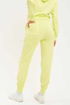 FRANKIES BIKINIS Frank Sweatpants Lemonade ~ women’s yellow jogging bottoms ~ cuff hem joggers - flipped