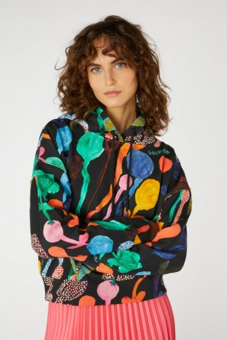 Georgia Szmerling x Gorman GEORGIAS GARDEN HOODIE ~ women’s multicoloured vibrant print pullover hoodies