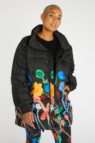 Georgia Szmerling x Gorman GEORGIAS GARDEN PUFFER – women’s padded vibrant print jackets – multicoloured floral coats - flipped