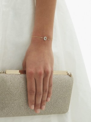 ANISSA KERMICHE April diamond, quartz & gold bracelet ~ delicate bracelets ~ womens birthstone jewellery - flipped